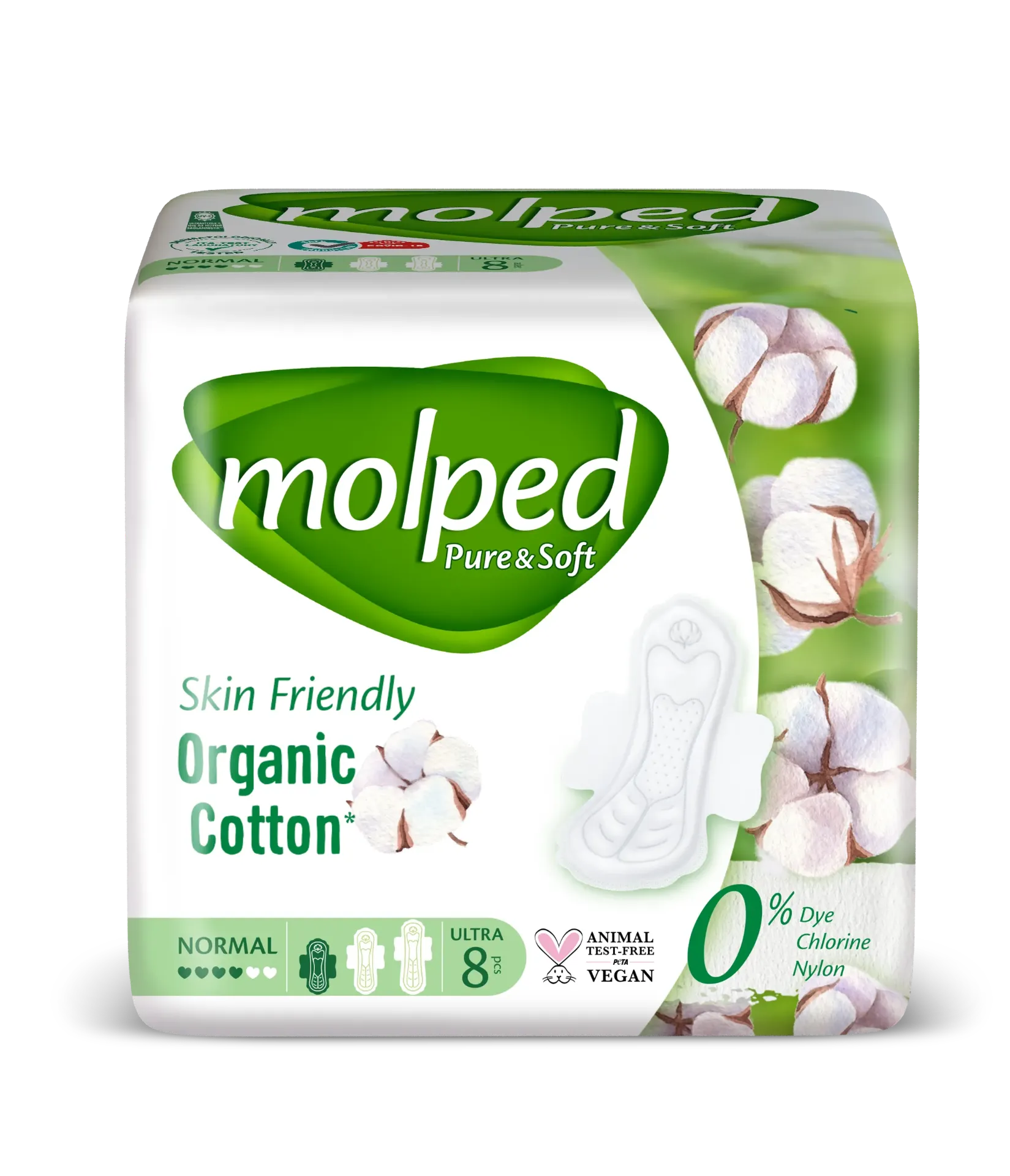 [50005138] Molped Pure&Soft Binden Normal 8 Stk