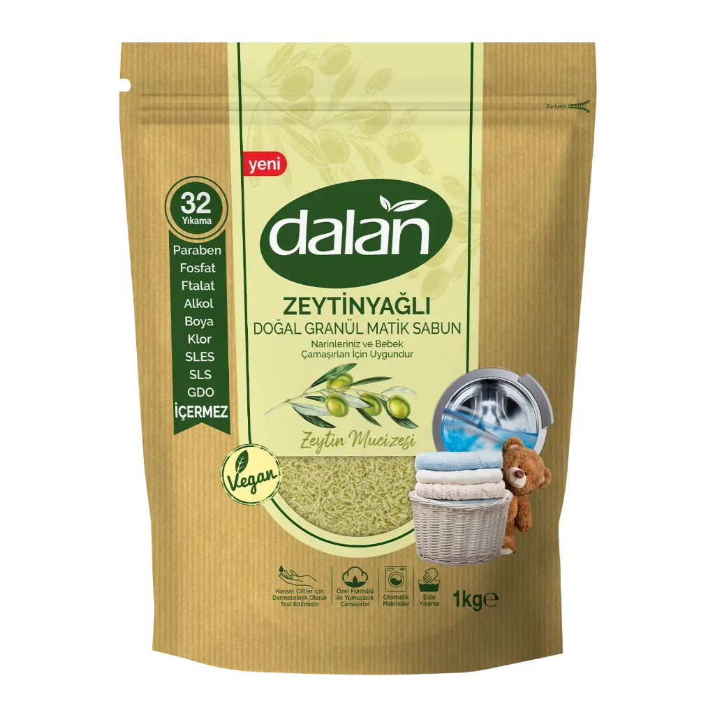 Dalan Waschmittel Pulver mit Olivenöl 1Kg