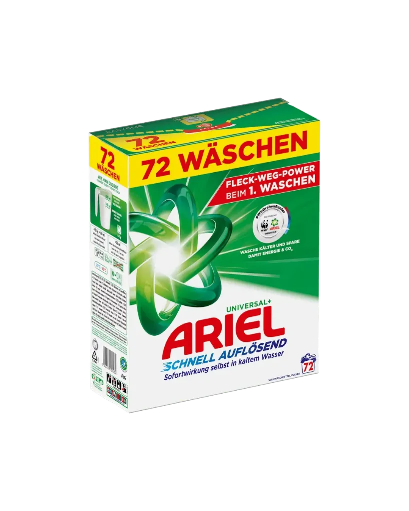 Ariel Waschmittel Pulver Vollwaschmittel 72W