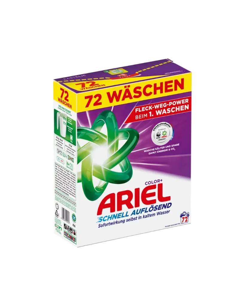 Ariel Waschmittel Pulver Colorwaschmittel 72W