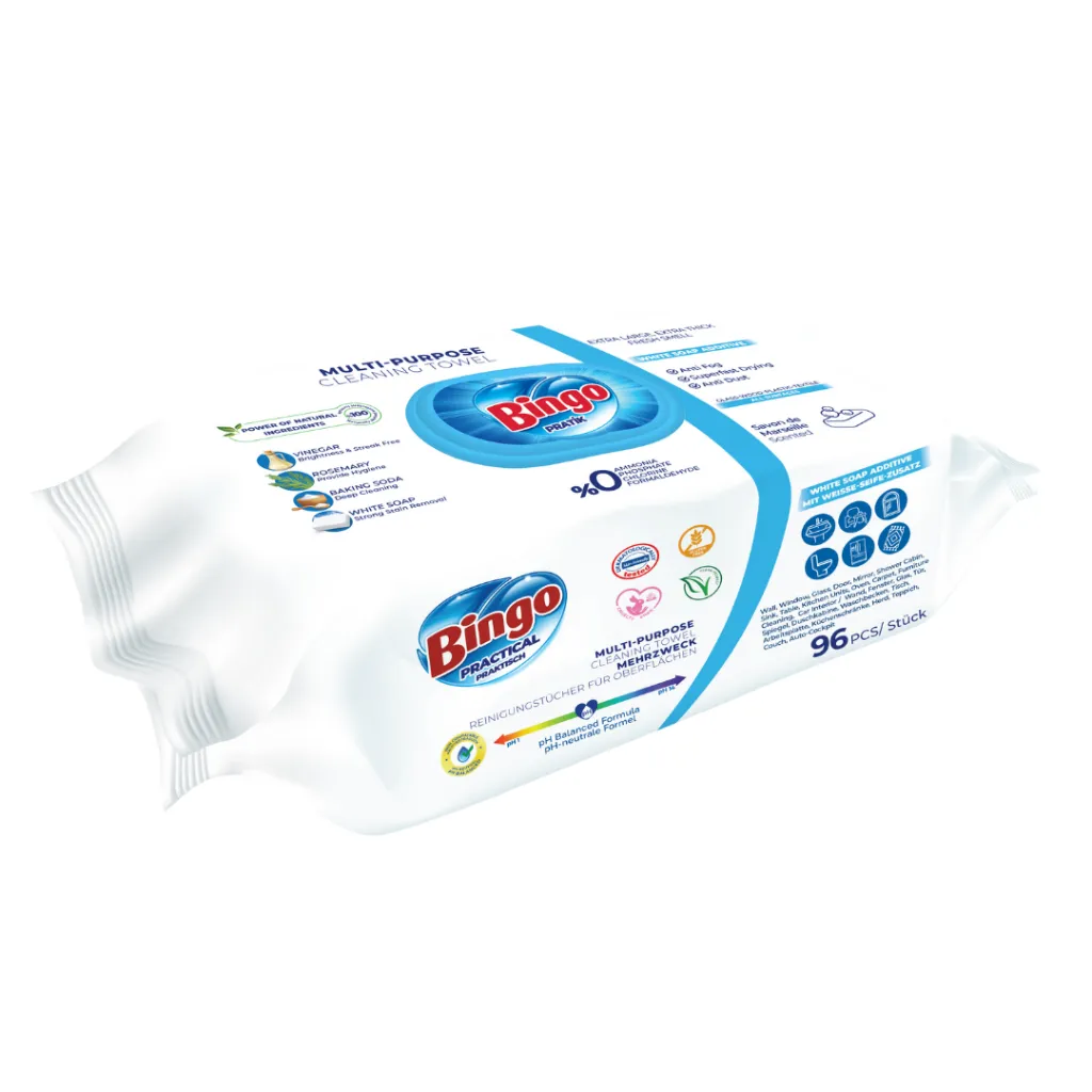 [50006966] Bingo Mehrzweck-Reinigungstücher Savon de Marseille 96X12