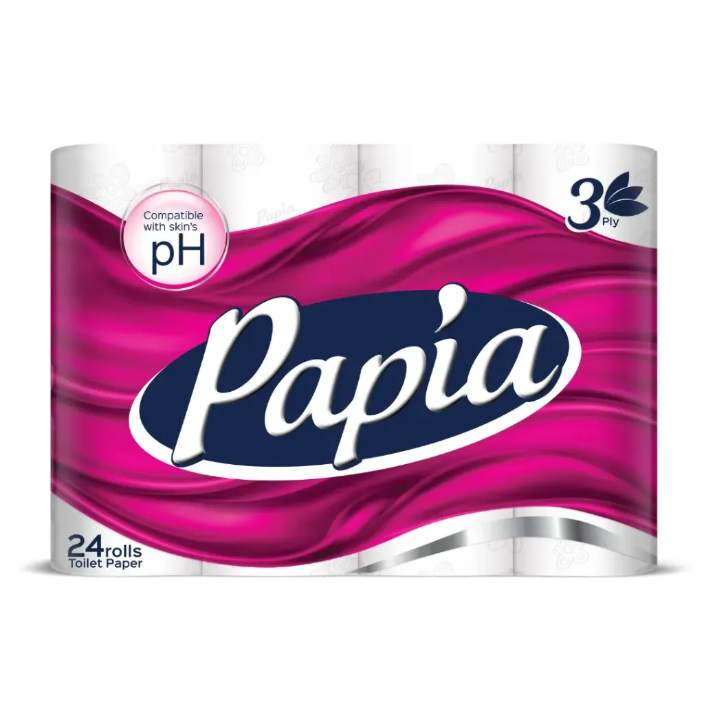 Papia Toilettenpapier 3 Lagig 24 Rollen