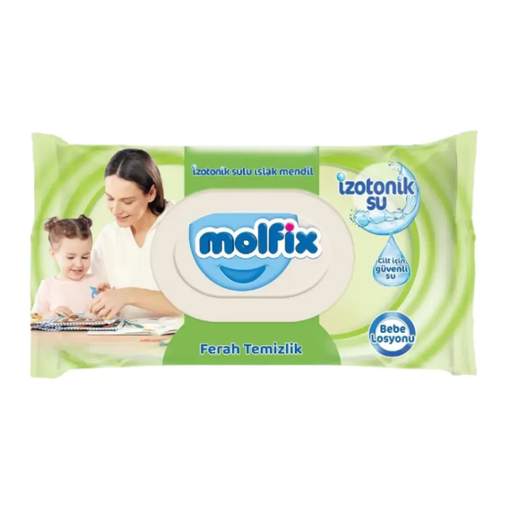 [50005086] Molfix Baby Feuchttücher Frische Reinigung mit isotonischem Wasser 60X12