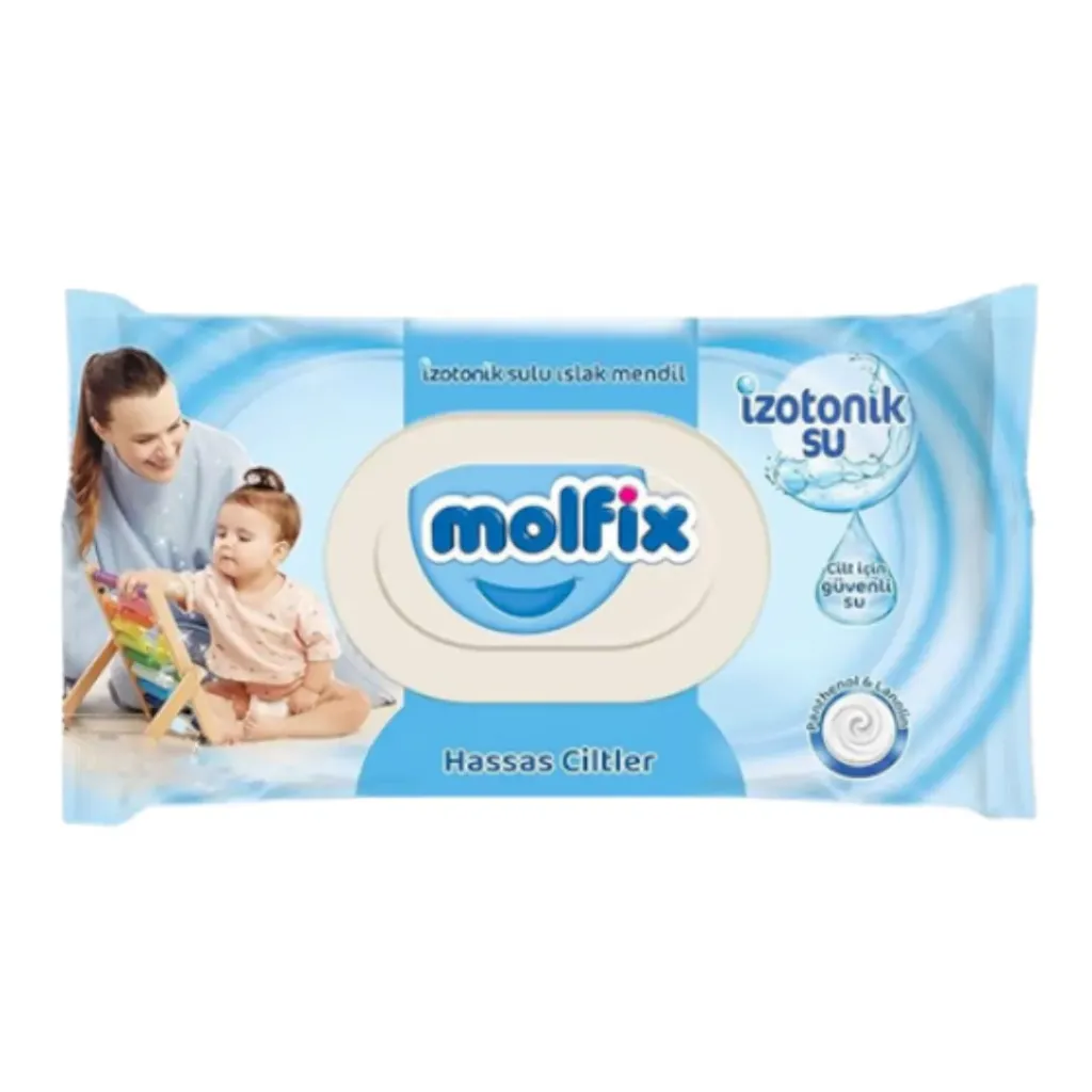 Molfix Baby Feuchttücher Empfindliche Haut mit isotonischem Wasser 60 St
