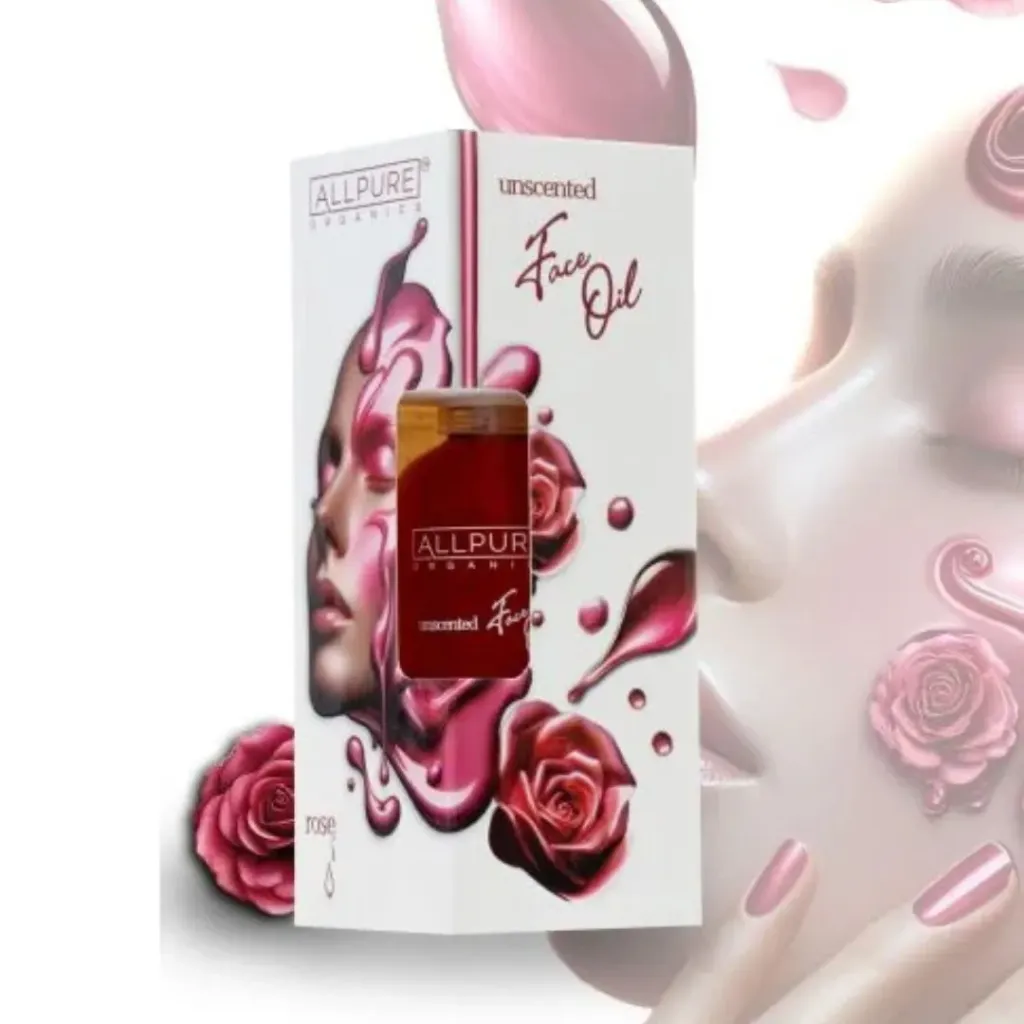 Allpure Rose Öl 100% Organisches Pflegeöl für die Haut 100 ml