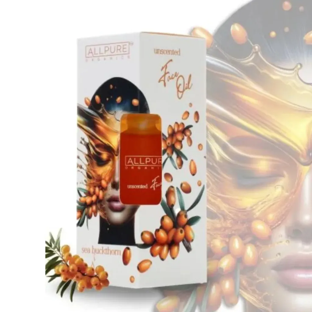 Allpure Seabuckthorn Öl 100% Organisches Pflegeöl für die Haut 100 ml